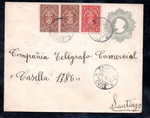 Chile cover impreso stamp - chile,,