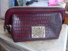 BIBA Leather Moc Croc Grab Bag