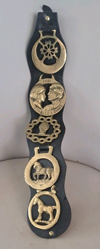 Vintage horse brasses - 5, on