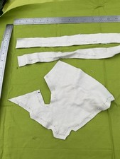 SCRAP Fab PIECE SAMPLE COWHIDE GENUINE REAL CREAM GREY LEATHER SUEDE MATERIAL 30