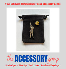 New Game Keeper Clay Shooter Gun Shooting Pewter pin badge free velvet gift bag