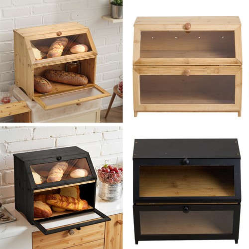 Tier wooden bread bin - 2,