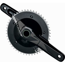 Vision Unisex Adult 386Evo Track Chainset - Carbon, 165mm, 49T