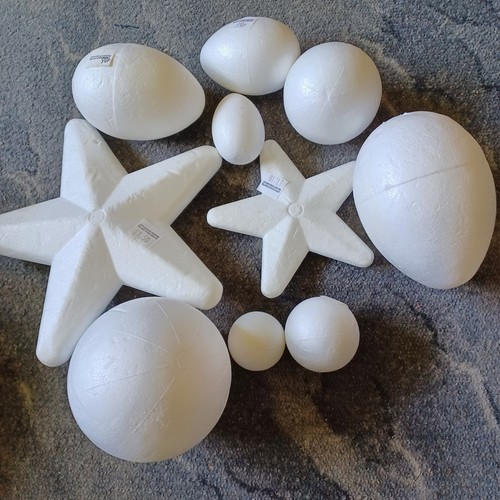 Polystyrene craft shapes mixed - craft,