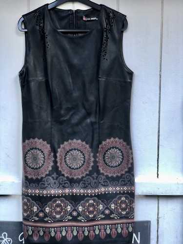 Short sleeved black dress faux - sleeved,