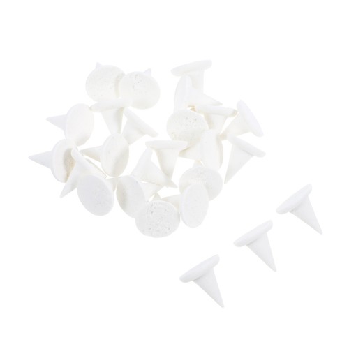 25pcs white refractory - white,