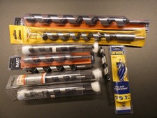 9 x Auger Drill Bits, Mixed