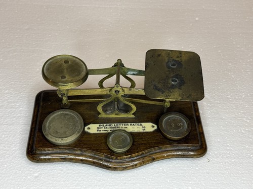Antique brass quiney postal - antique,