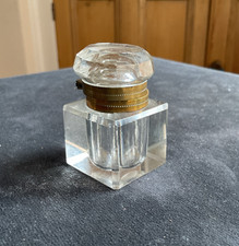 Antique cut glass square - glass,