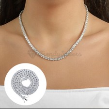 Choker Tennis Chain Necklace