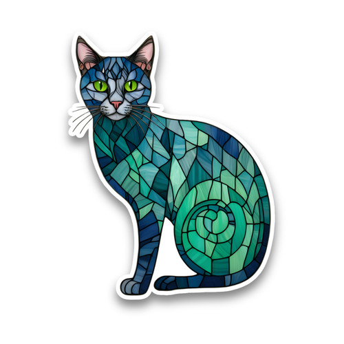 Russian blue cat kitten - russian,