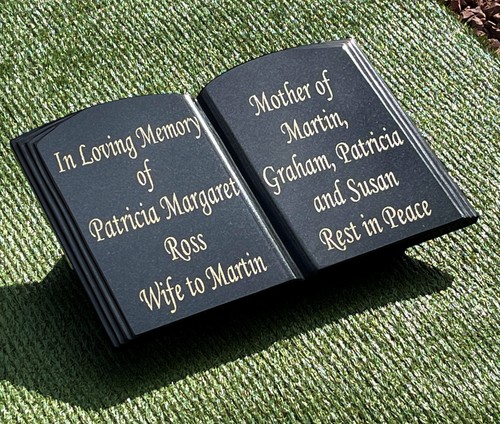 Memorial stone grave plaque - grave,