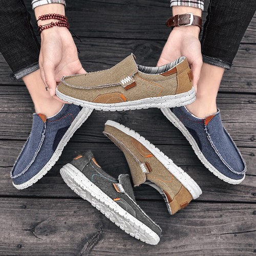 Mens canvas loafers driving - canvas,