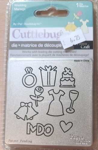 Cuttlebug die wedding - die,