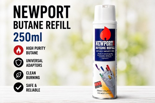 Newport butane gas - gas, refill