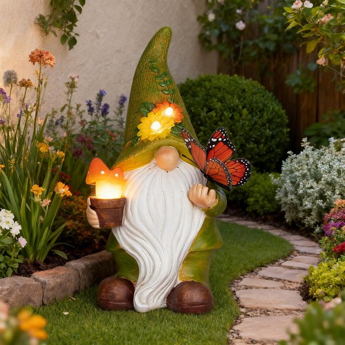 Garden gnome statue - garden,