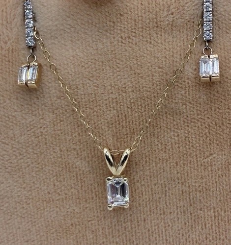 Natural emerald cut - .35,
