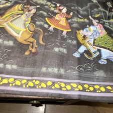 Indian Mongal Silk Painting