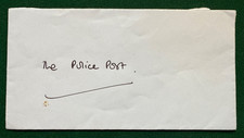 Antique Hand Written Addressed Envelope from Princess Diana The Police Post