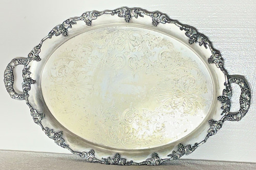 Lrg antique silver plated - silver,