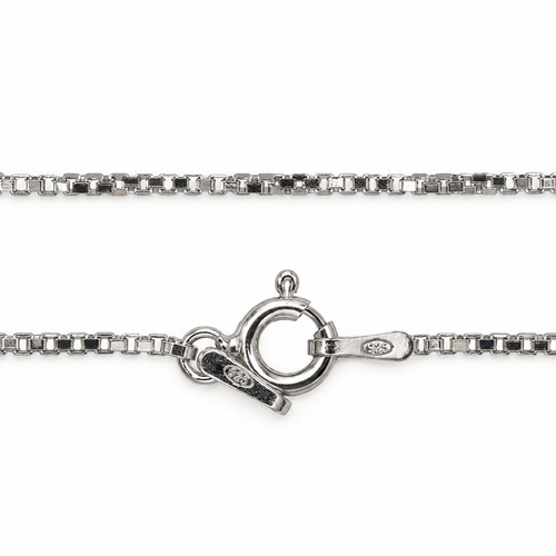 Silver chain necklace - box, link