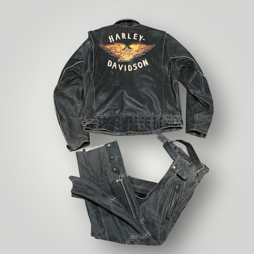 Vtg distressed harley davidson - distressed,