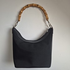 Gucci Black Bamboo Top Handle