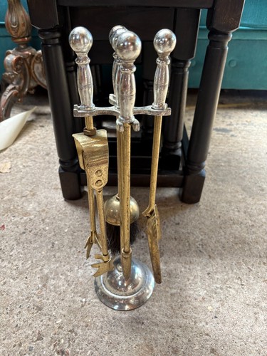 Chrome brass companion - chrome, set