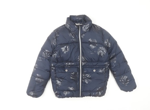 Girls blue puffer - girls, jacket