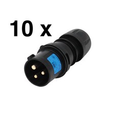10 x 16a Black Socket Plug