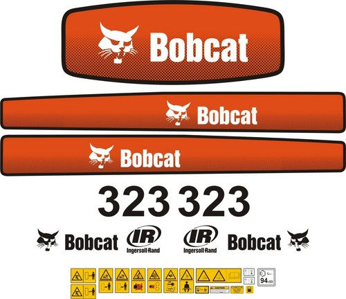 Bobcat 323 mini digger decal - 323,