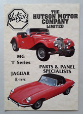Hutson Body Panels Brochure c.1992 - MG T Series  Jaguar E-Type
