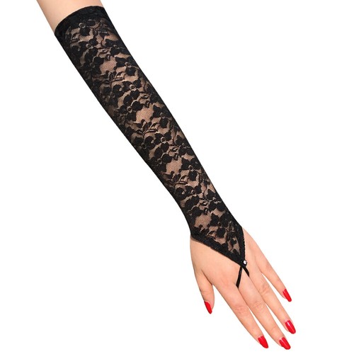 Ladies sheer long full finger - long,