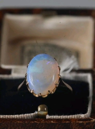 Antique fire opal ring - fire,