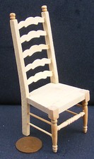 Dolls house wooden chair - dolls,