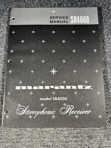 Marantz model sr4000 - marantz,