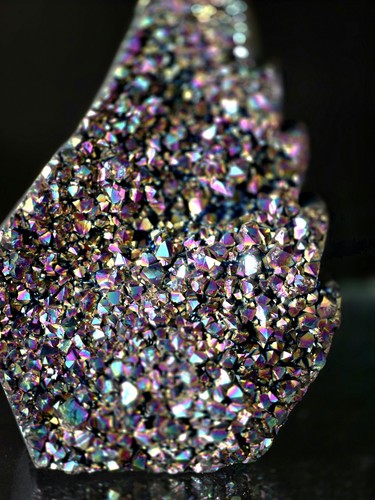 Large titanium aura amethyst - large,
