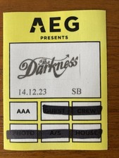 AAA backstage pass from The Darkness Permission to Land 2023 anniversary tour