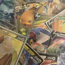 100% AUTHENTIC - 50x POKEMON CARDS BUNDLE EX/V/VMAX ULTRA RARE HOLO SHINY CARDS