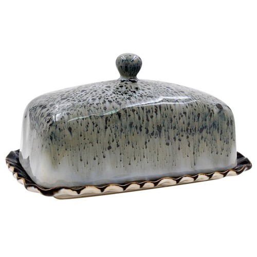 Ceramic butter dish grey - ceramic,