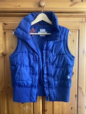 Puffy Body Warmer In Blue By