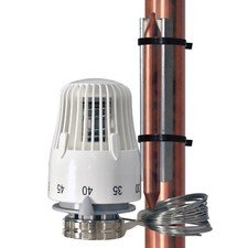 Thermostatic head with remote capillary M30x1,5mm distributor underfloorheating