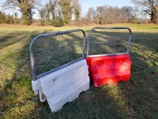 Water Filled Plastic Red And White Hog Barriers*Price Each*