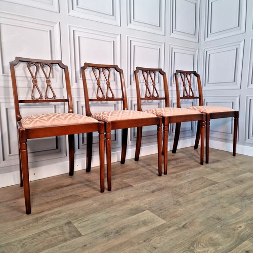 Antique dining chairs set - dining,