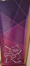 London 2012 Olympics High Quality Purple Hanging Banner 2m x 0.80m with 4 eyelet