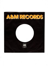 A&M RECORDS X 1; ORIG 70's/80's UK 7" RECORD COMPANY SLEEVE/S IN VG+ CON