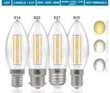 LED Filament Candle Bulb 25W