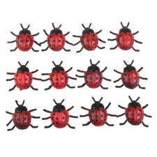 12 Plastic Ladybird Ladybug