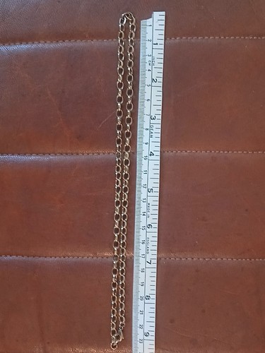 9ct gold belcher chain - 18.5",