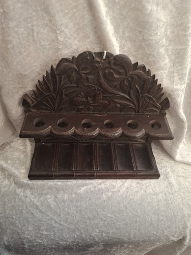 Antique carved wooden smokers - antique,